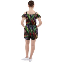 Ruffle Cut Out Chiffon Playsuit 