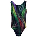 Abstract Psychedelic Kids  Cut-Out Back One Piece Swimsuit
