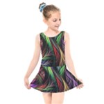 Abstract Psychedelic Kids  Skater Dress Swimsuit