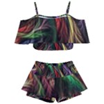 Abstract Psychedelic Kids  Off Shoulder Skirt Bikini