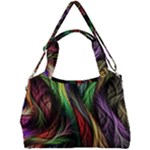 Abstract Psychedelic Double Compartment Shoulder Bag