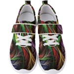 Abstract Psychedelic Men s Velcro Strap Shoes