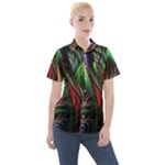 Abstract Psychedelic Women s Short Sleeve Pocket Shirt