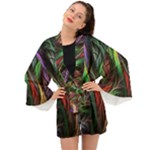Abstract Psychedelic Long Sleeve Kimono