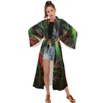 Abstract Psychedelic Maxi Kimono
