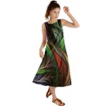 Abstract Psychedelic Summer Maxi Dress
