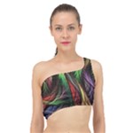 Abstract Psychedelic Spliced Up Bikini Top 