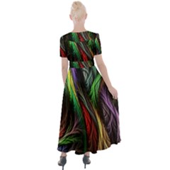 Button Up Short Sleeve Maxi Dress 