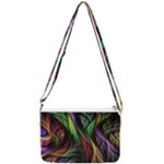 Abstract Psychedelic Double Gusset Crossbody Bag