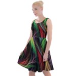 Abstract Psychedelic Knee Length Skater Dress