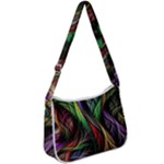 Abstract Psychedelic Zip Up Shoulder Bag