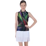 Abstract Psychedelic Women s Sleeveless Polo T-Shirt