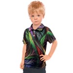 Abstract Psychedelic Kids  Polo T-Shirt