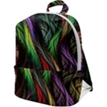 Abstract Psychedelic Zip Up Backpack