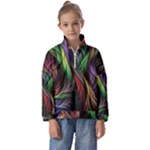 Abstract Psychedelic Kids  Half Zip Hoodie