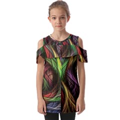 Fold Over Open Sleeve Top 