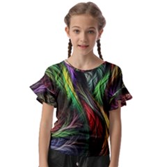 Kids  Cut Out Flutter Sleeves 