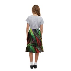 Kids  Ruffle Flared Wrap Midi Skirt 