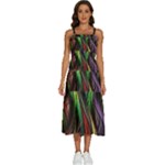 Abstract Psychedelic Sleeveless Shoulder Straps Boho Dress