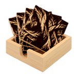 Abstract Psychedelic Bamboo Coaster Set