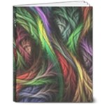 Abstract Psychedelic 8  x 10  Hardcover Notebook