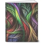 Abstract Psychedelic 8  x 10  Softcover Notebook