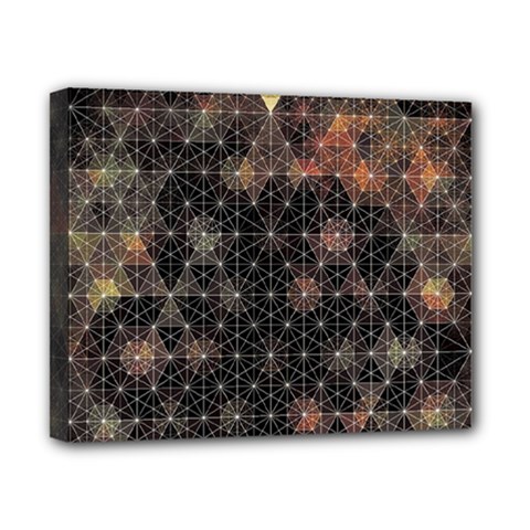 Abstract Psychedelic Geometry Andy Gilmore Sacred Canvas 10  x 8  (Stretched) from ArtsNow.com