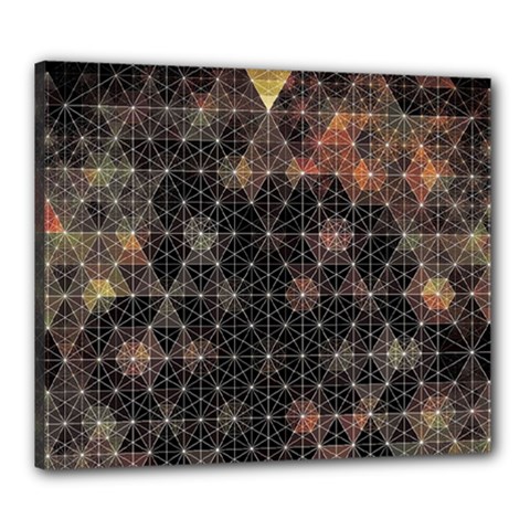 Abstract Psychedelic Geometry Andy Gilmore Sacred Canvas 24  x 20  (Stretched) from ArtsNow.com