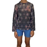 Abstract Psychedelic Geometry Andy Gilmore Sacred Kids  Long Sleeve Swimwear