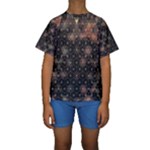 Abstract Psychedelic Geometry Andy Gilmore Sacred Kids  Short Sleeve Swimwear