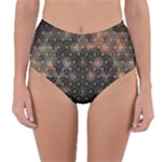 Abstract Psychedelic Geometry Andy Gilmore Sacred Reversible High-Waist Bikini Bottoms