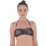 Abstract Psychedelic Geometry Andy Gilmore Sacred Tie Back Bikini Top