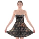Abstract Psychedelic Geometry Andy Gilmore Sacred Strapless Bra Top Dress