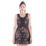 Abstract Psychedelic Geometry Andy Gilmore Sacred Scoop Neck Skater Dress