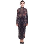 Abstract Psychedelic Geometry Andy Gilmore Sacred Turtleneck Maxi Dress