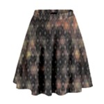 Abstract Psychedelic Geometry Andy Gilmore Sacred High Waist Skirt