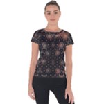 Abstract Psychedelic Geometry Andy Gilmore Sacred Short Sleeve Sports Top 