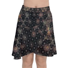 Chiffon Wrap Front Skirt 