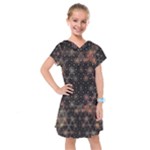 Abstract Psychedelic Geometry Andy Gilmore Sacred Kids  Drop Waist Dress