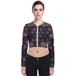 Abstract Psychedelic Geometry Andy Gilmore Sacred Long Sleeve Zip Up Bomber Jacket