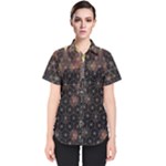 Abstract Psychedelic Geometry Andy Gilmore Sacred Women s Short Sleeve Shirt