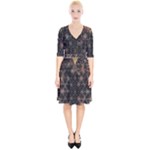 Abstract Psychedelic Geometry Andy Gilmore Sacred Wrap Up Cocktail Dress
