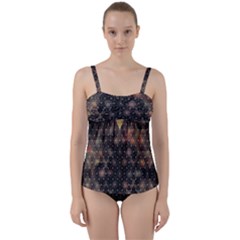 Twist Front Tankini Set 