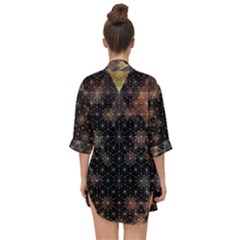 Open Front Chiffon Kimono 