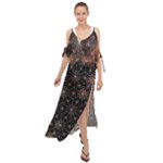 Abstract Psychedelic Geometry Andy Gilmore Sacred Maxi Chiffon Cover Up Dress