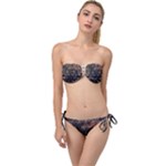 Abstract Psychedelic Geometry Andy Gilmore Sacred Twist Bandeau Bikini Set