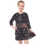 Abstract Psychedelic Geometry Andy Gilmore Sacred Kids  Quarter Sleeve Shirt Dress