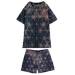 Abstract Psychedelic Geometry Andy Gilmore Sacred Kids  Swim T-Shirt and Shorts Set