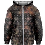 Abstract Psychedelic Geometry Andy Gilmore Sacred Kids  Zipper Hoodie Without Drawstring