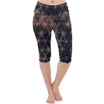 Abstract Psychedelic Geometry Andy Gilmore Sacred Lightweight Velour Cropped Yoga Leggings